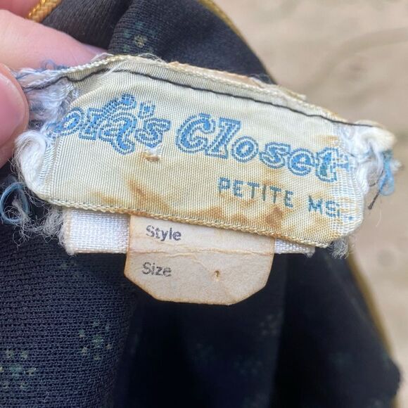 Vintage black and gold see through dress - Picture 13 of 13